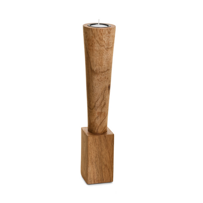 Sassari Mango Wood Candle Holder