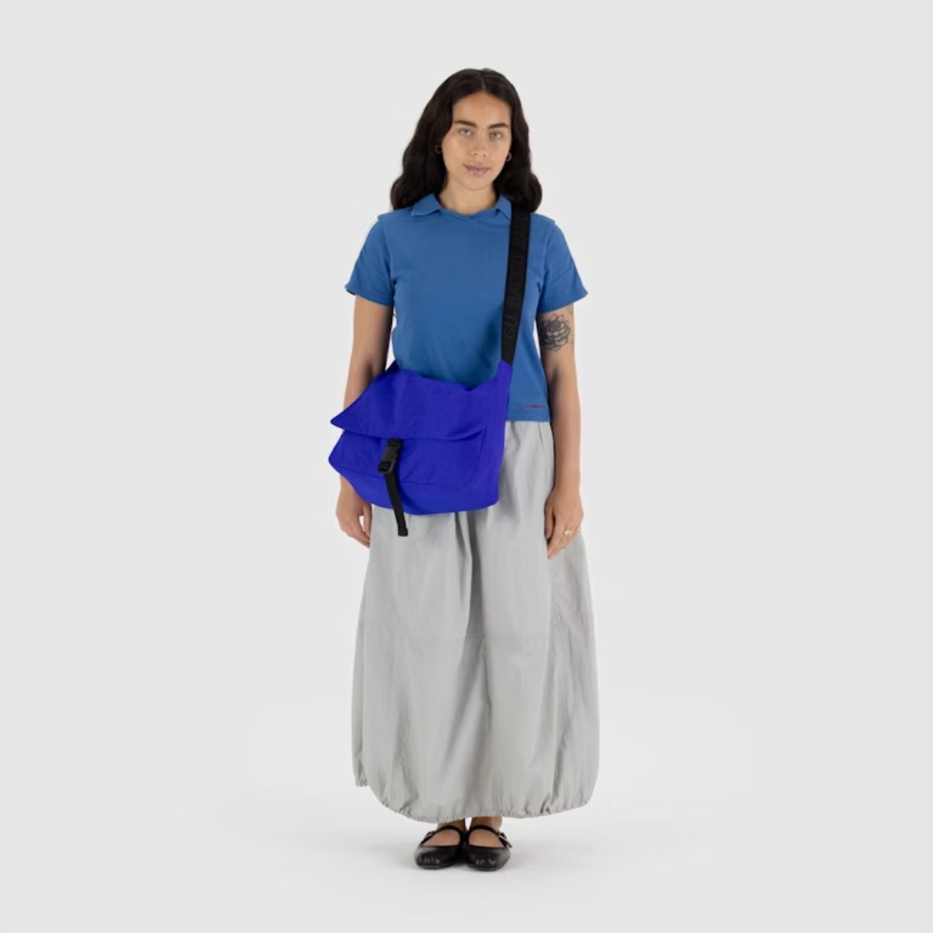 Nylon Messenger Bag Lapis