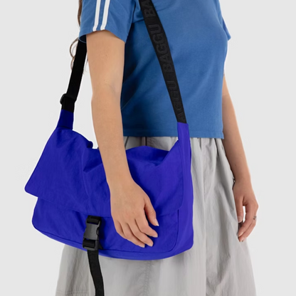 Nylon Messenger Bag Lapis