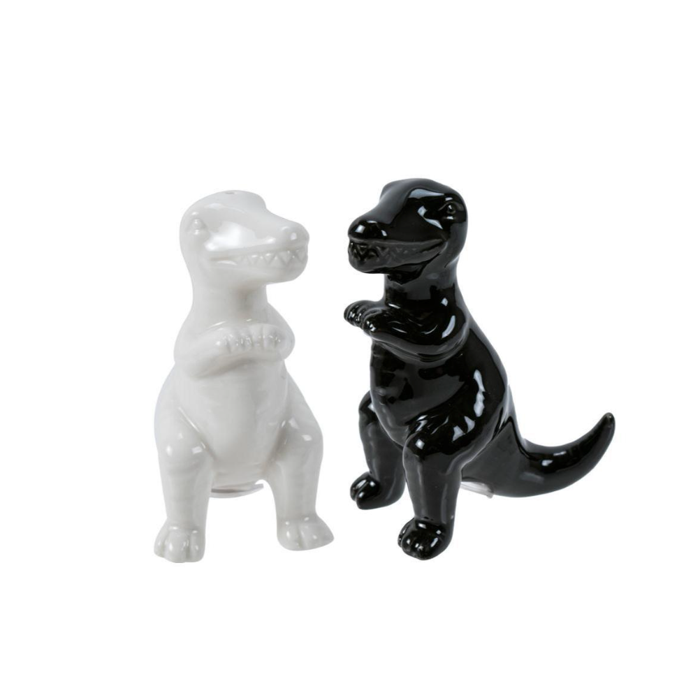 T-Rex Salt + Pepper Shakers