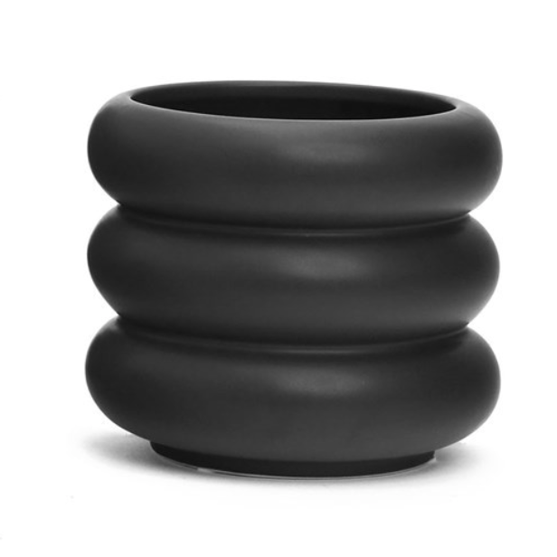 Valleton Bubble Planter Black