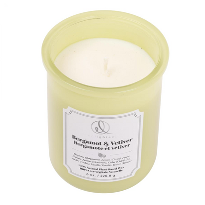 Candle with Wood Lid Bergamot & Vetiver