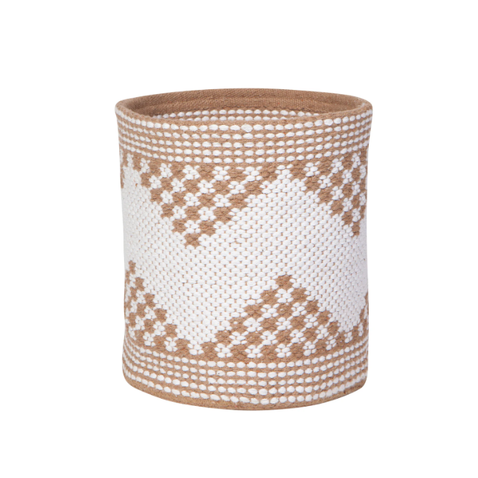 Rise White Cotton Basket