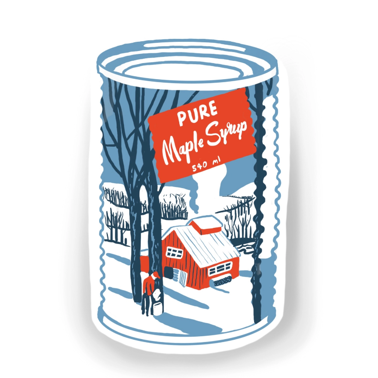 Maple Syrup Sticker