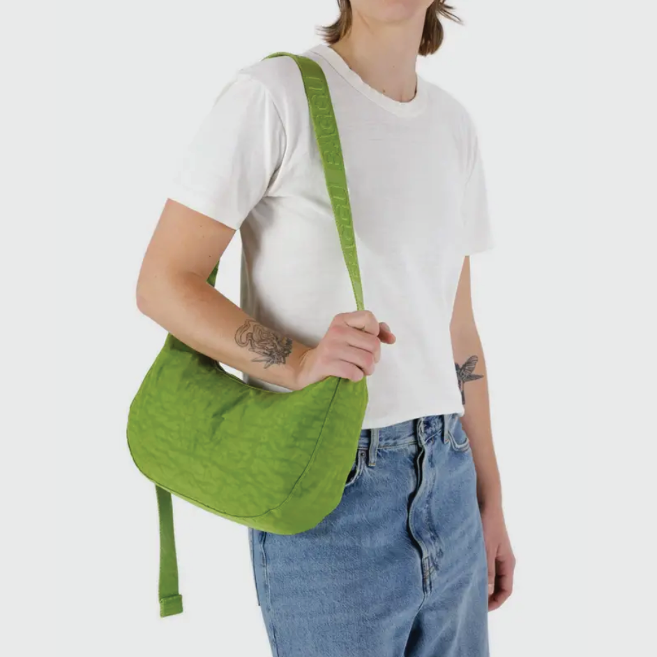 Medium Nylon Crescent Bag Green Juice