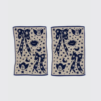 Cherub Bows Hand Towel Set