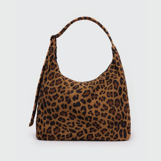 Nylon Shoulder Bag Leopard