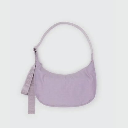 Medium Nylon Crescent Bag Dusty Pink