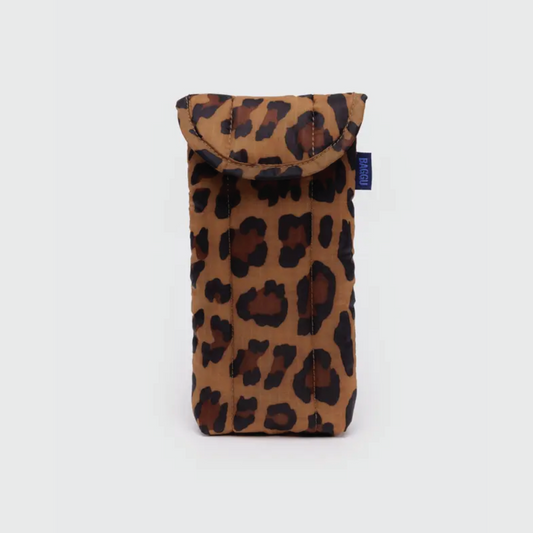 Puffy Glasses Sleeve Leopard