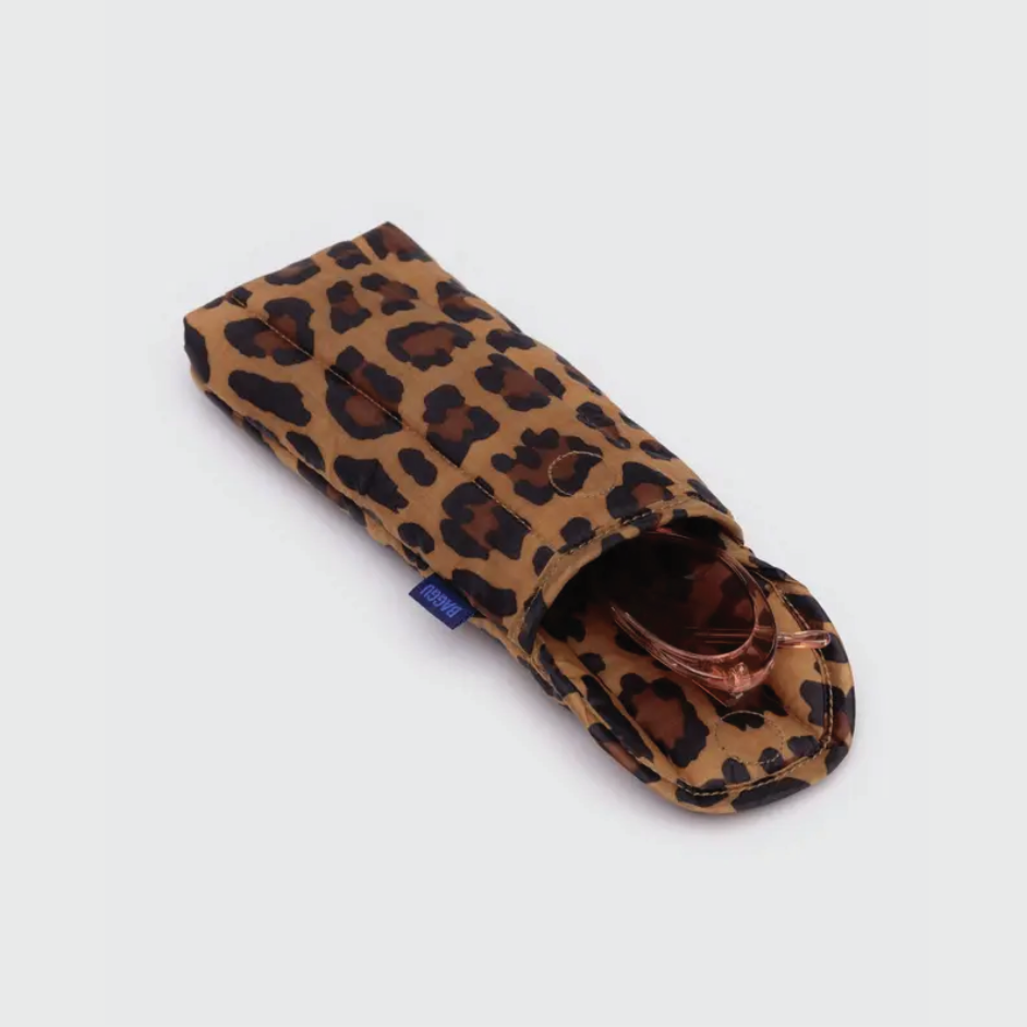 Puffy Glasses Sleeve Leopard