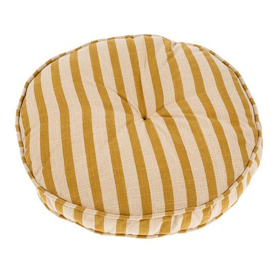 Awning Stripe Chair Cushion Round Sun