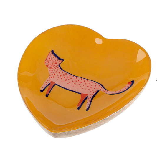 Cat Trinket Dish Ochre