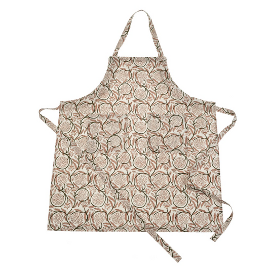 Jasmine Block Print Apron