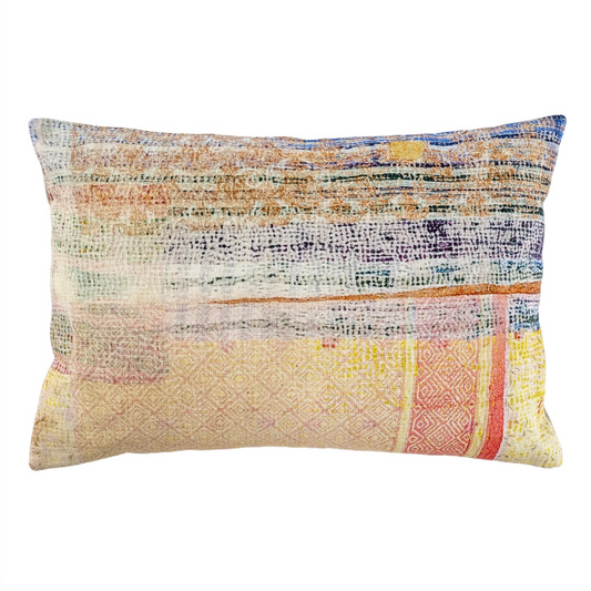 Kantha Cloth Printed Pillow