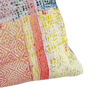 Kantha Cloth Printed Pillow