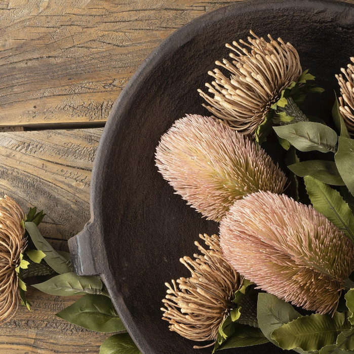 Banksia Floral Stem Pink, detail view - PABOOM