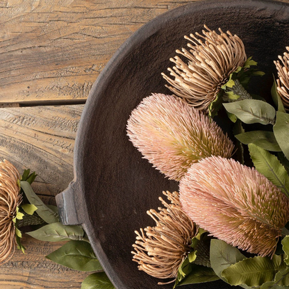 Banksia Floral Stem Pink, detail view - PABOOM