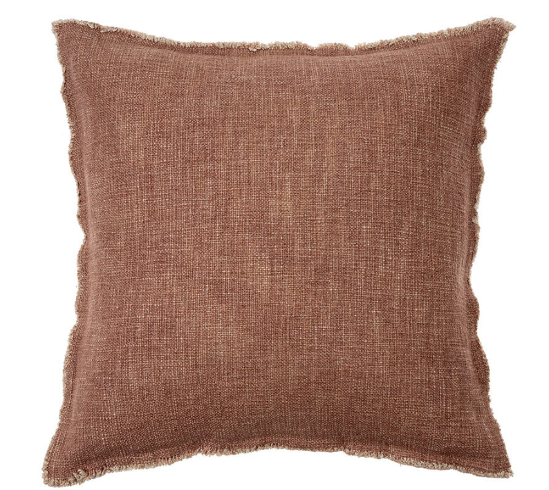 Selena Linen Pillow Brick