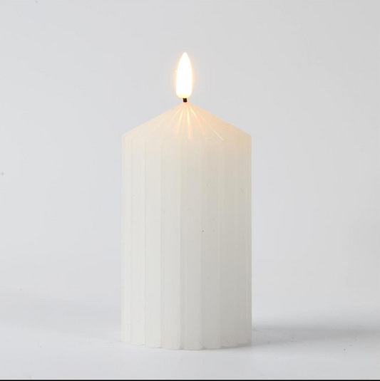 LED Taper Top Pillar Candle Medium