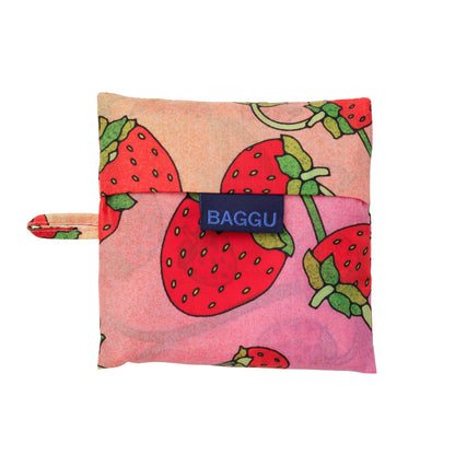 Standard Baggu Reusable Tote Bag - Strawberry Blossom