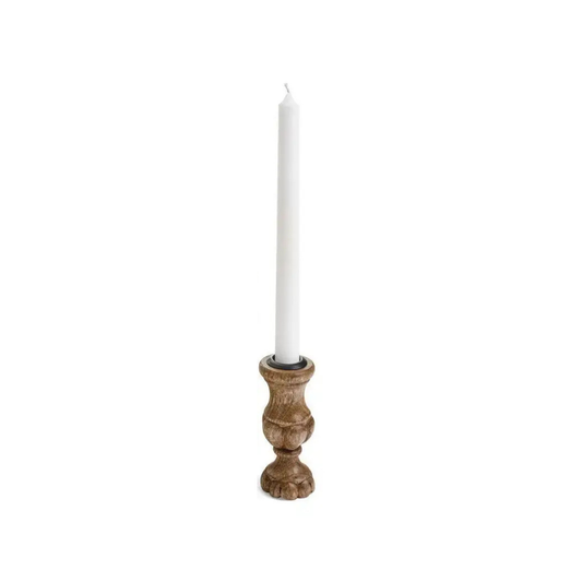 Mango Wood Candle Holder - 2x4”