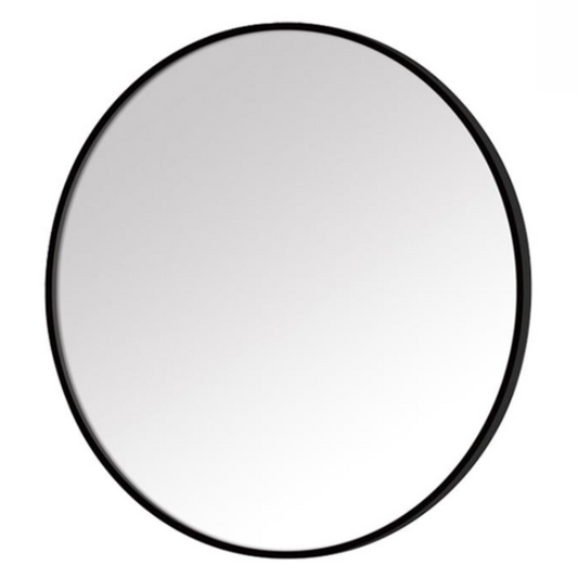 Round Wall Mirror Black