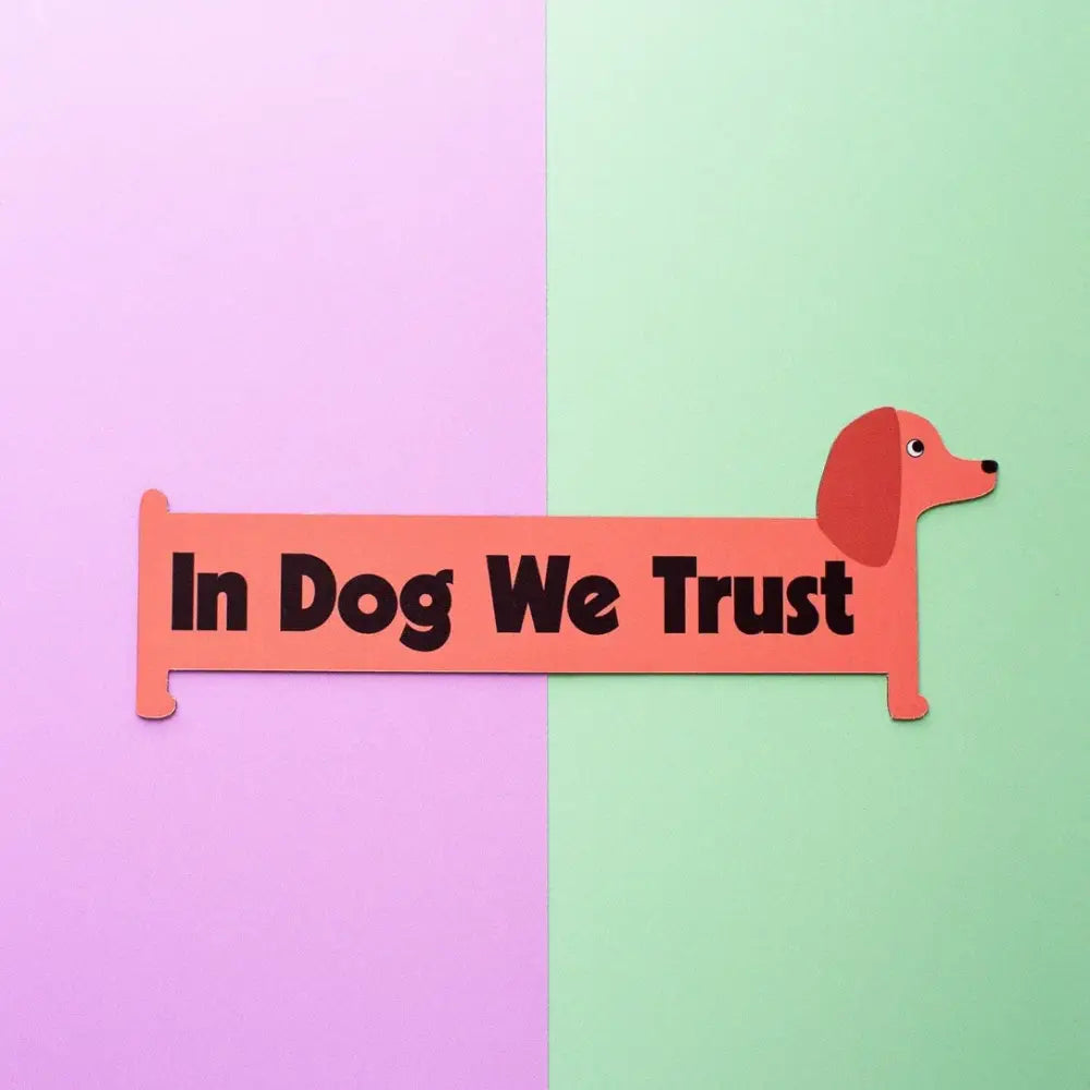 In Dog We Trust Car Magnet - PABOOM