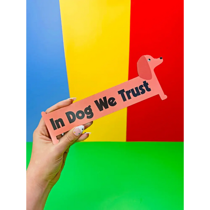 In Dog We Trust Car Magnet - PABOOM