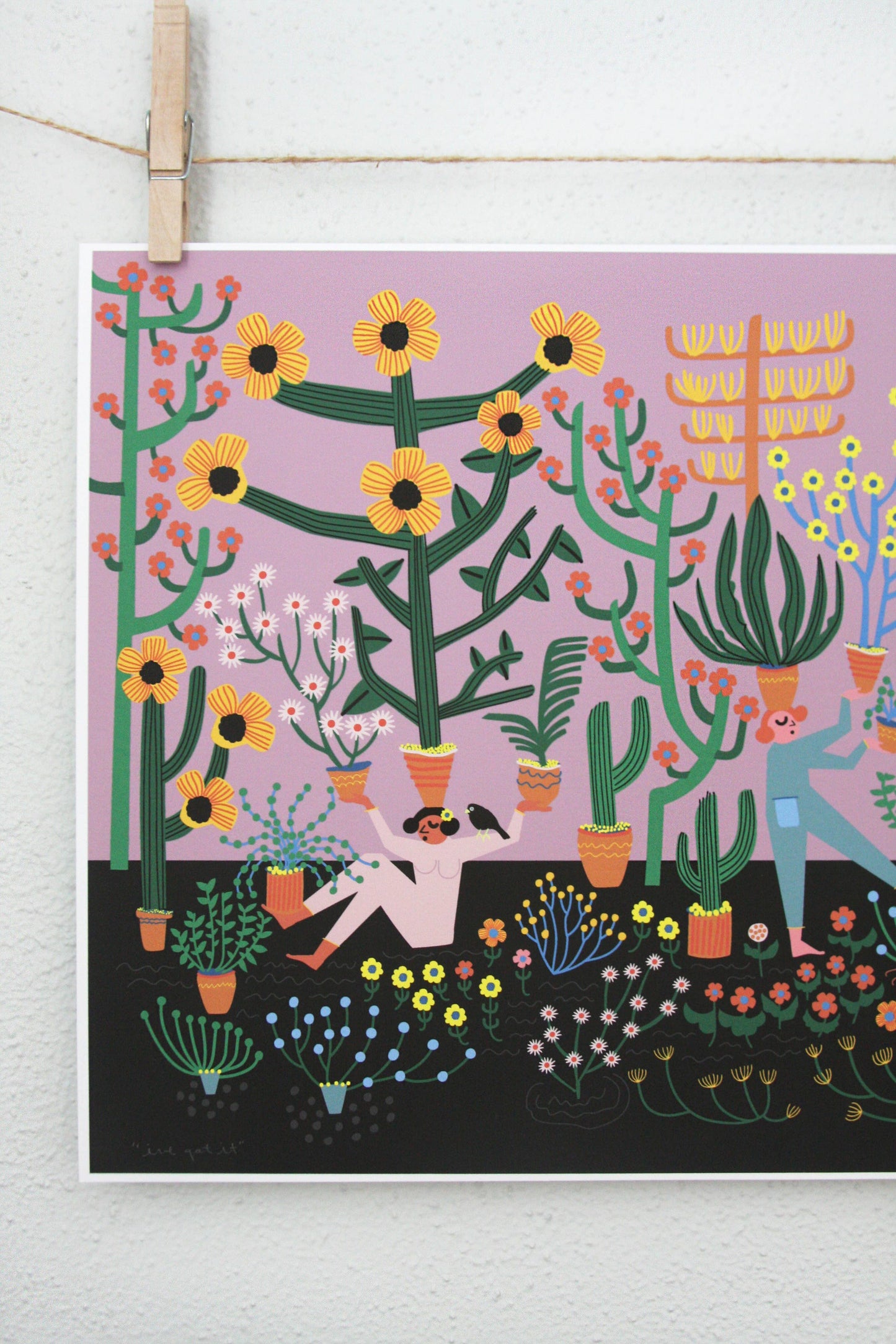 I've Got It archival print by Leah Duncan, detail view 3 — PABOOM