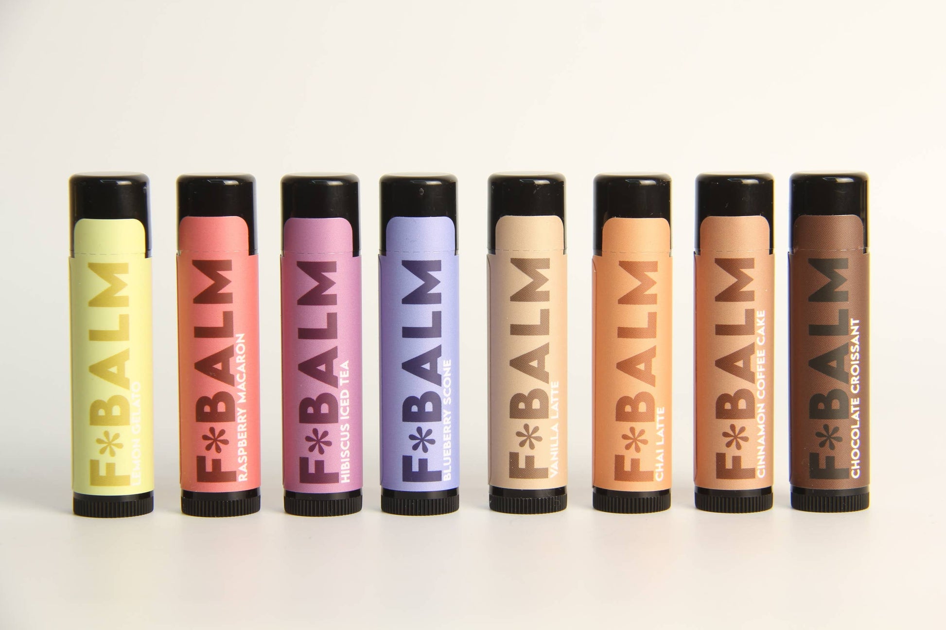 Charleston & Harlow Lemon Gelato lip balm label close-up