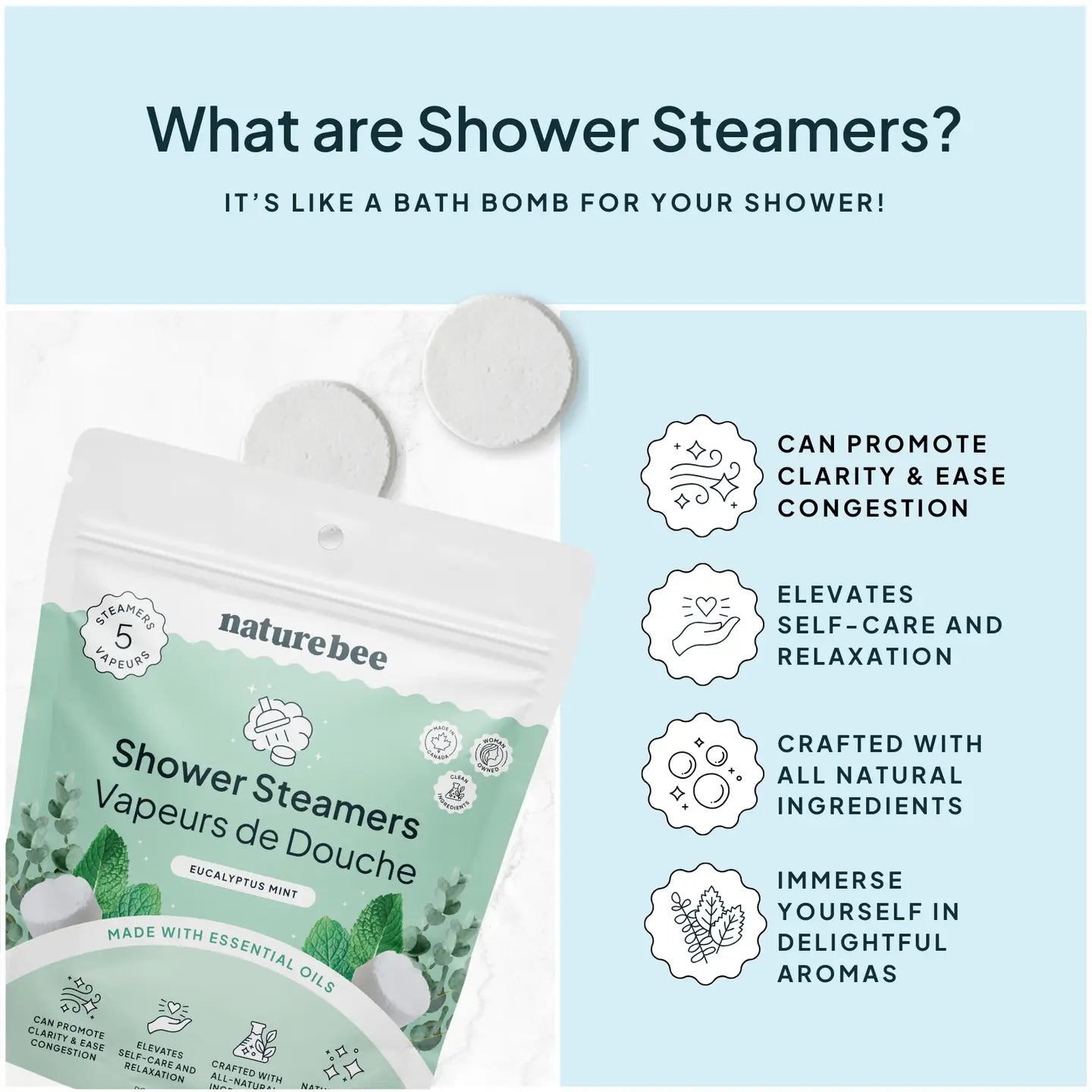 Refreshing Mint Shower Steamers