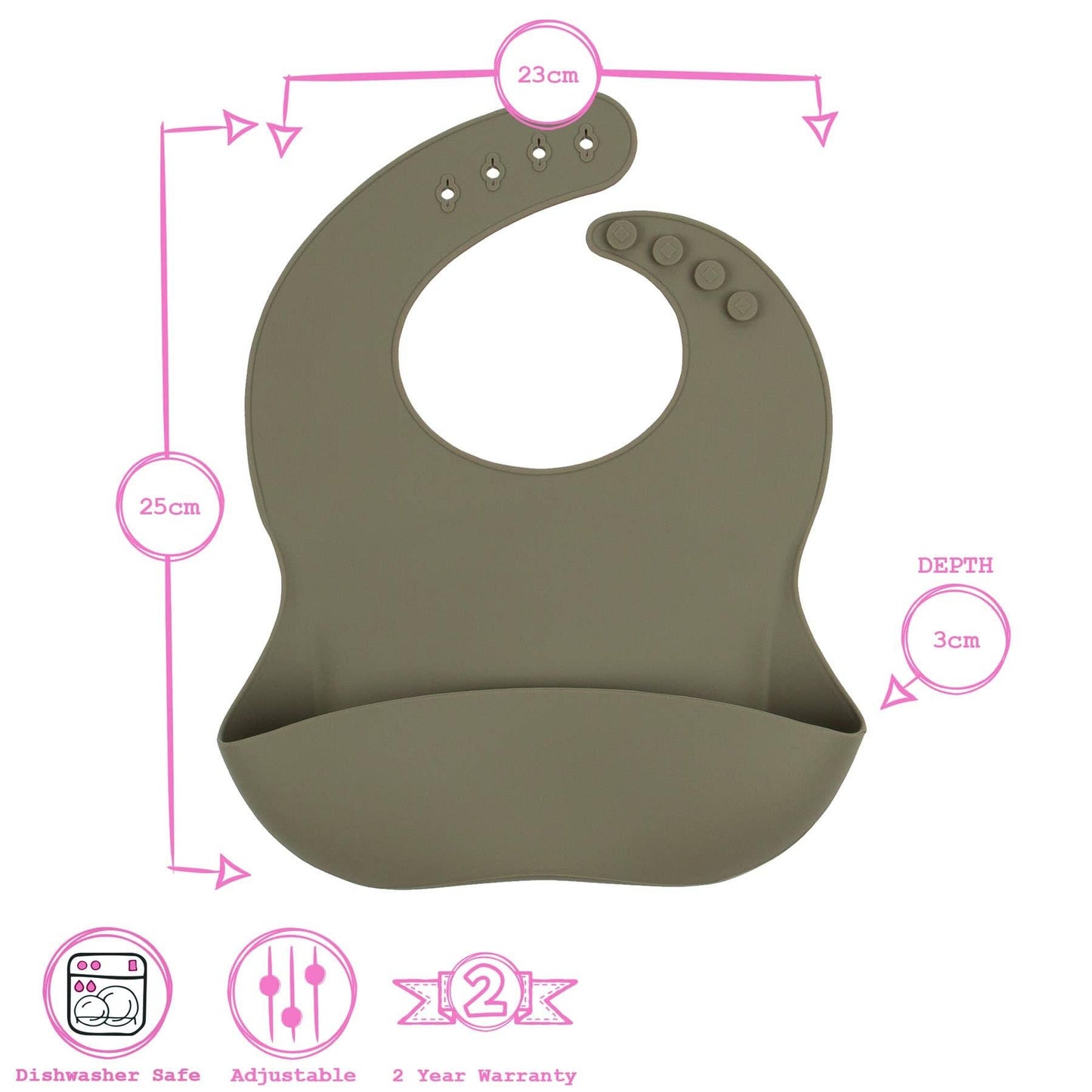 Baby Silicone Weaning Bib