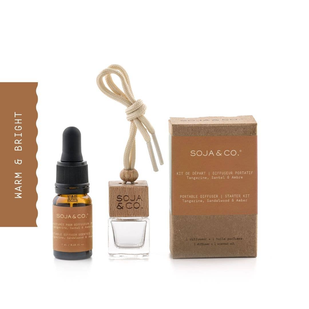 SOJA & CO. Portable Diffuser - Tangerine, Sandalwood & Amber