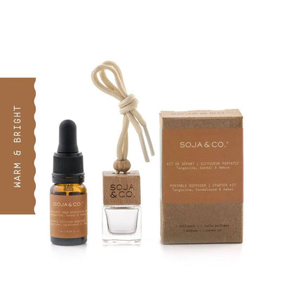 SOJA & CO. Portable Diffuser - Tangerine, Sandalwood & Amber