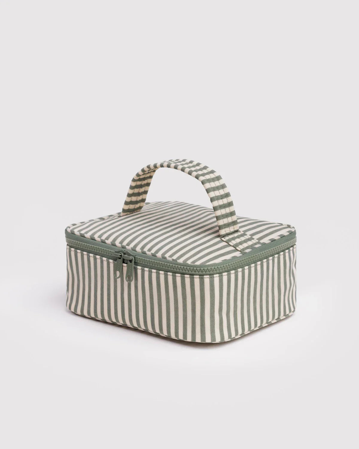 BAGGU Small Cosmetic Case - Sage Stripe