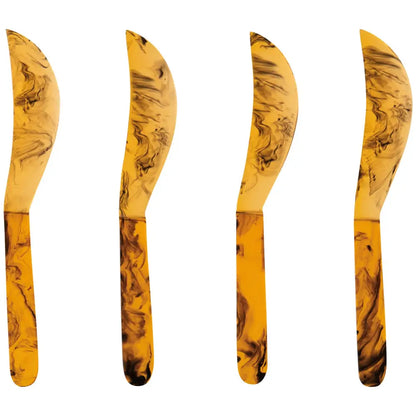 Danica - Tortoise Shell Resin Spreader Set of 4