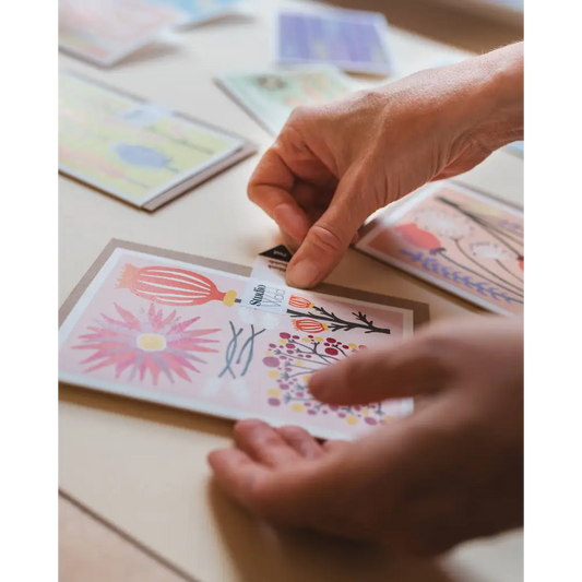 Studio Wald - UK Made - All Occasions A6 Card - Vintage Poppy