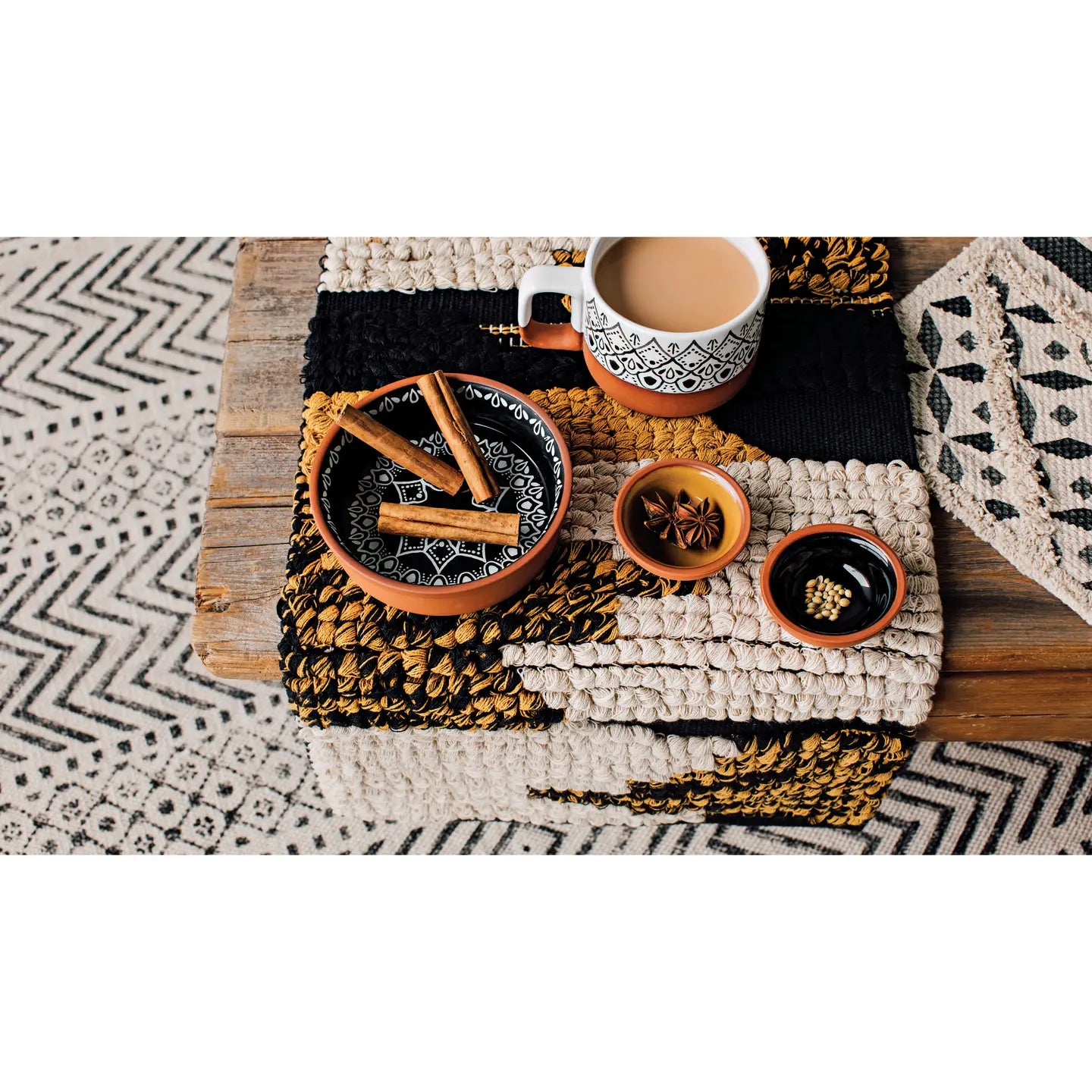 Align Ochre +Black Table Runner