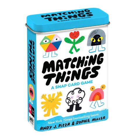 Matching Things snap card game cards and tin - PABOOM
