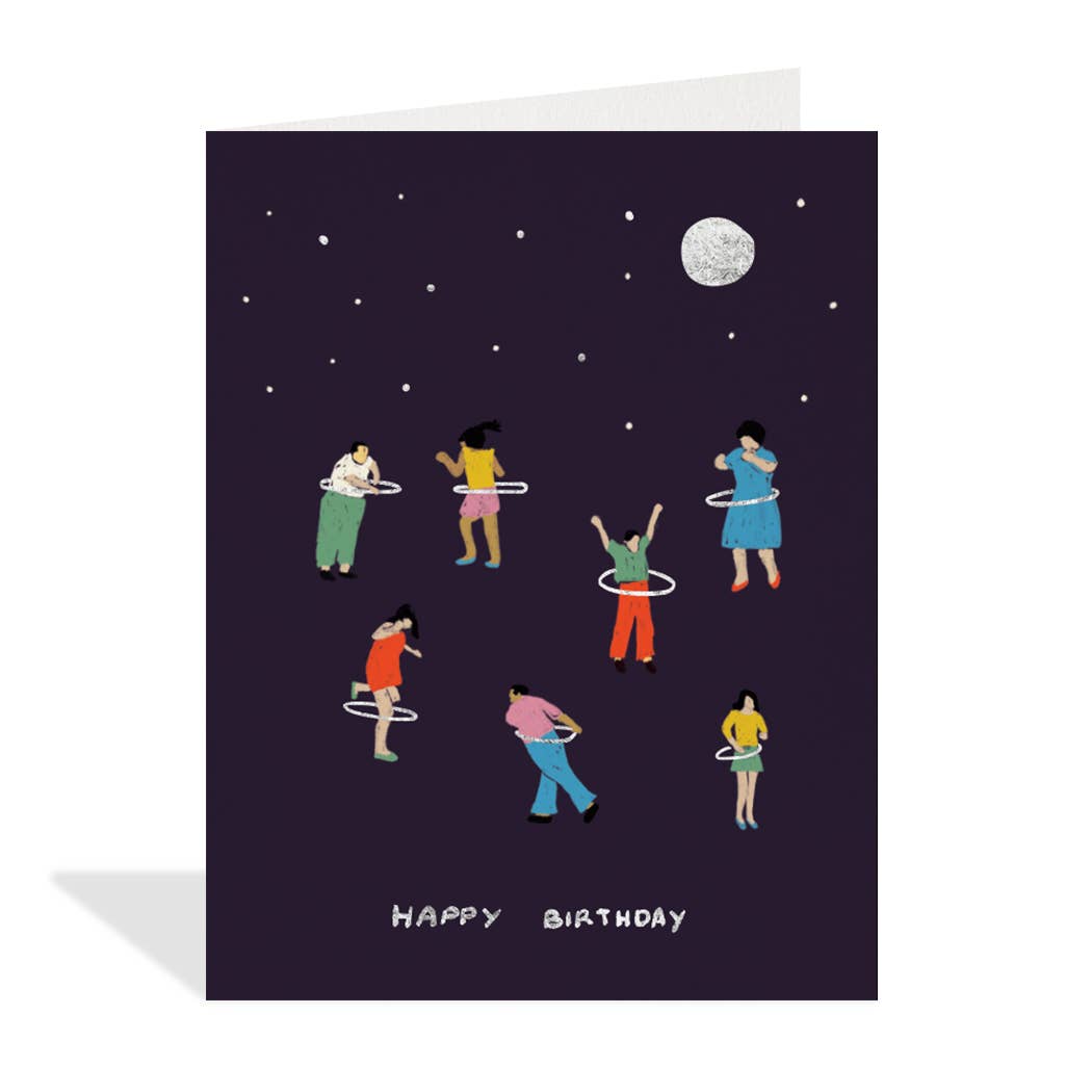 Hula Hoop Birthday  - Birthday Card