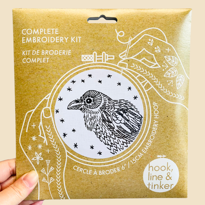 Raven Nevermore Complete Embroidery Kit
