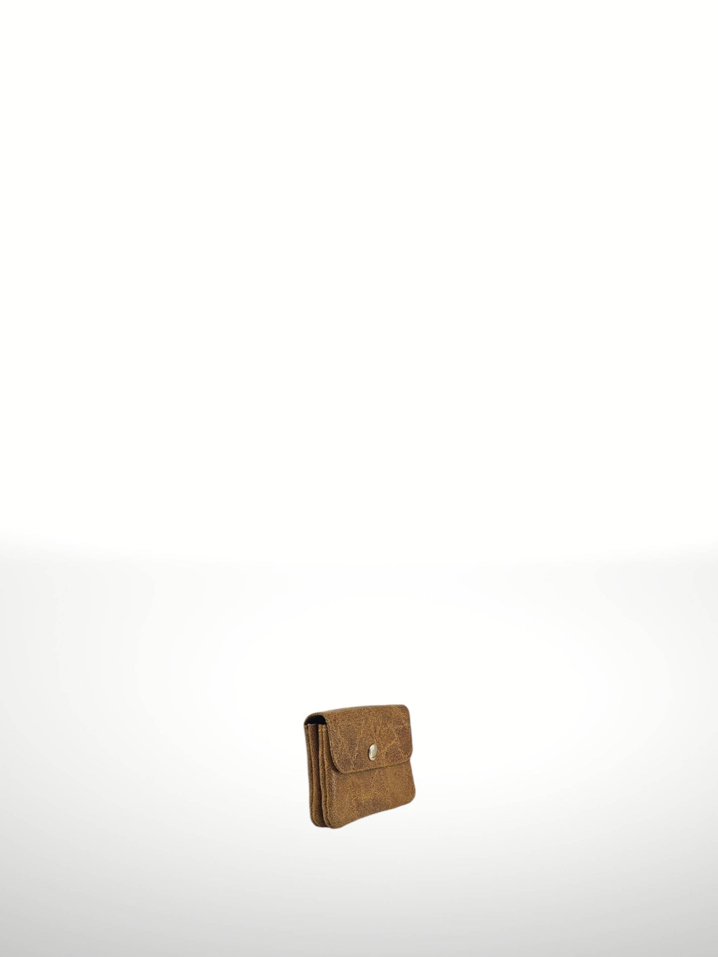 Katerina Suede Leather Wallet - Black
