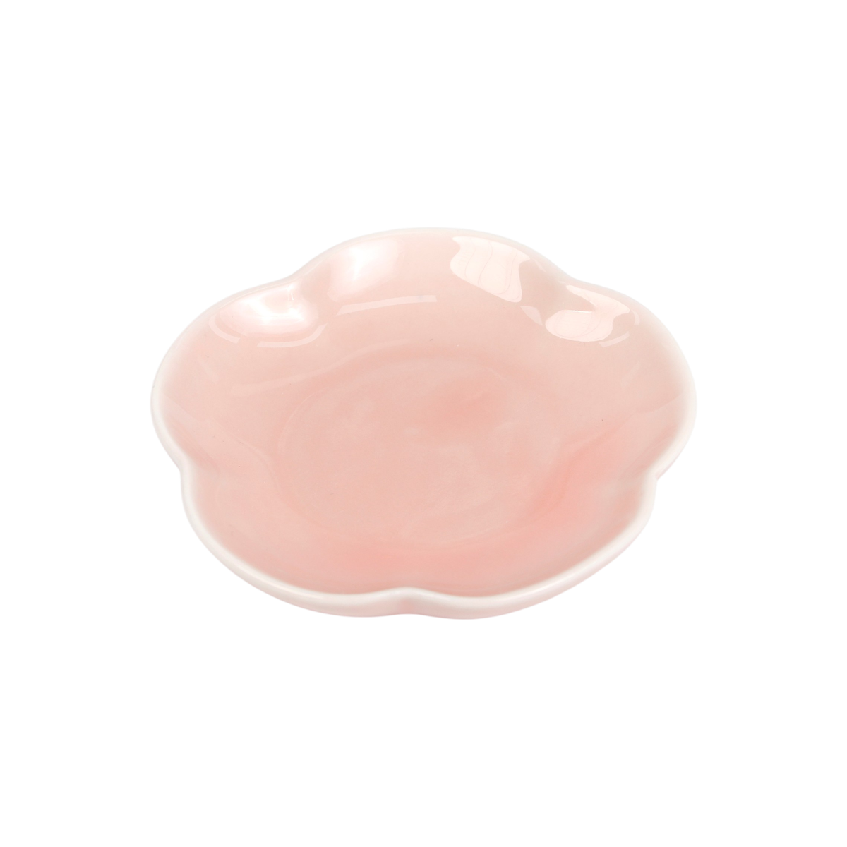 Blush pink sakura flower-shaped porcelain kozara dish - PABOOM