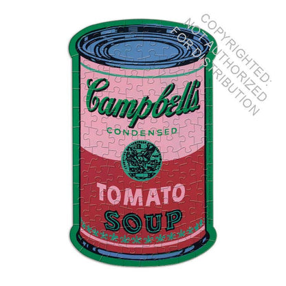 Andy Warhol Soup Cans Set of 3 Shaped Puzzles in Tins