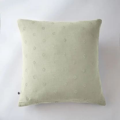 Gaïa Boho Sea Green Cotton Gauze Pillow Case