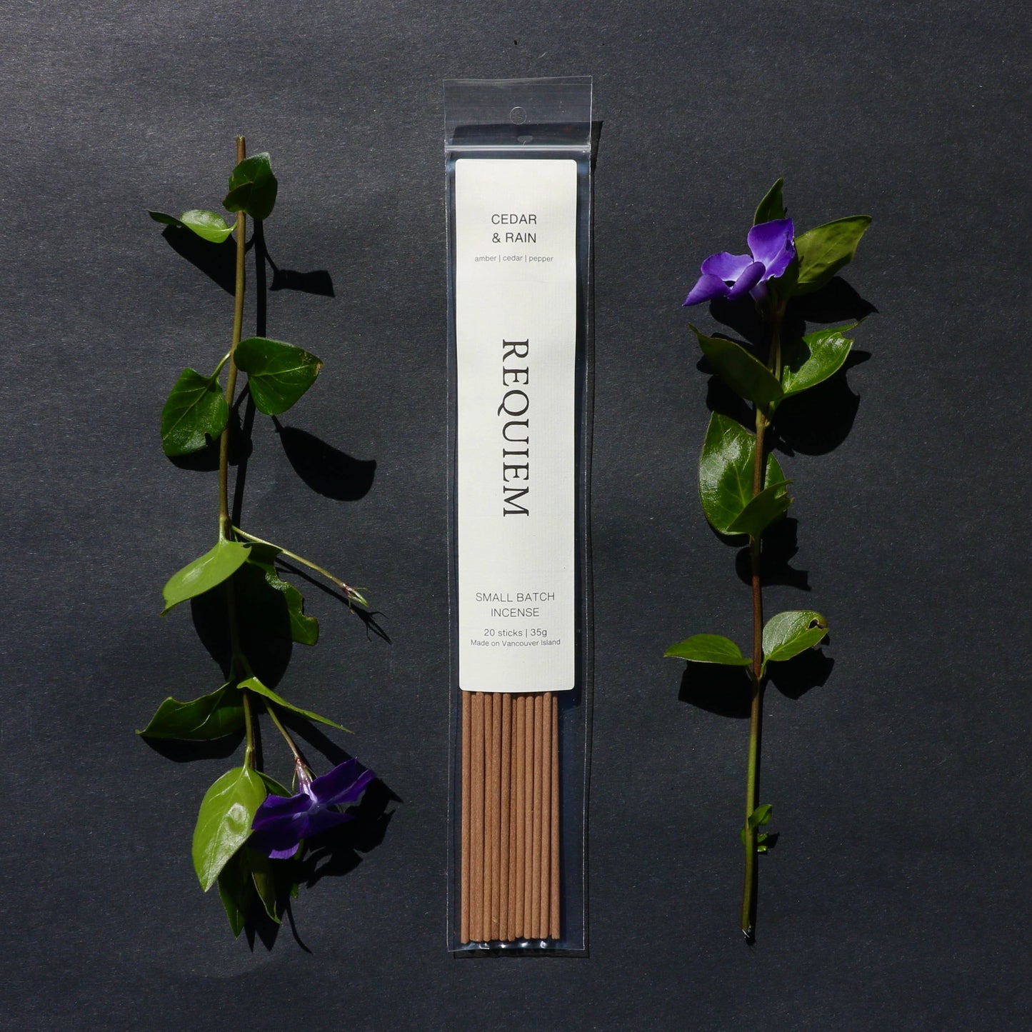 Requiem Incense Sticks - Small Batch Vancouver Island (20 Sticks) - Gingerwood + Palo Santo
