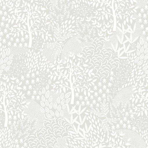 Woodland Fantasy White Peel and Stick Wallpaper, 28 sq. ft.