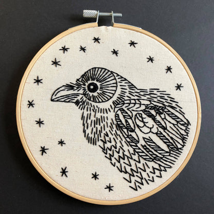 Raven Nevermore Complete Embroidery Kit