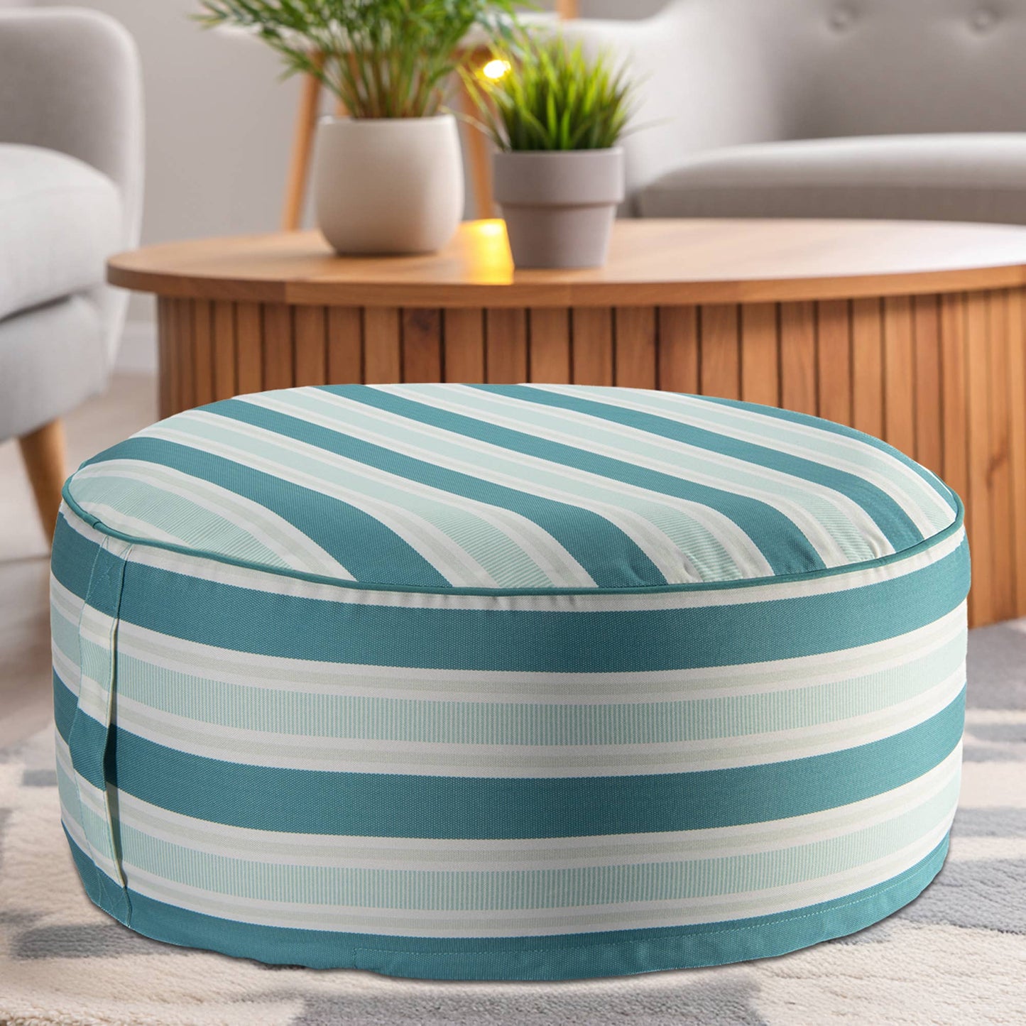 Outdoor Inflatable Pouf - Green