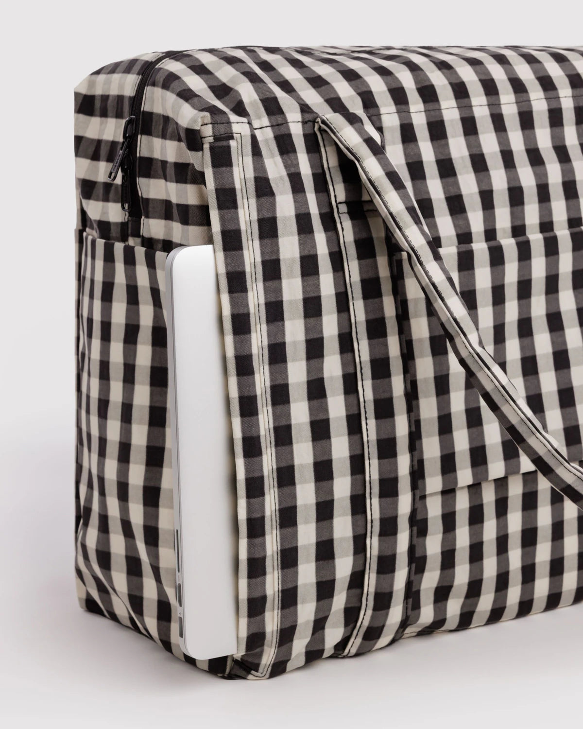 BAGGU Cloud Carry-on Travel Bag - Black and Cream Gingham